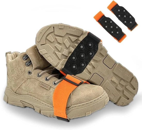 Cinturini Antiscivolo per Scarpe da Sci - Cinturini e Staffe per Discesa su Ghiaccio - Spaziolari per Corsa su Ghiaccio e Neve