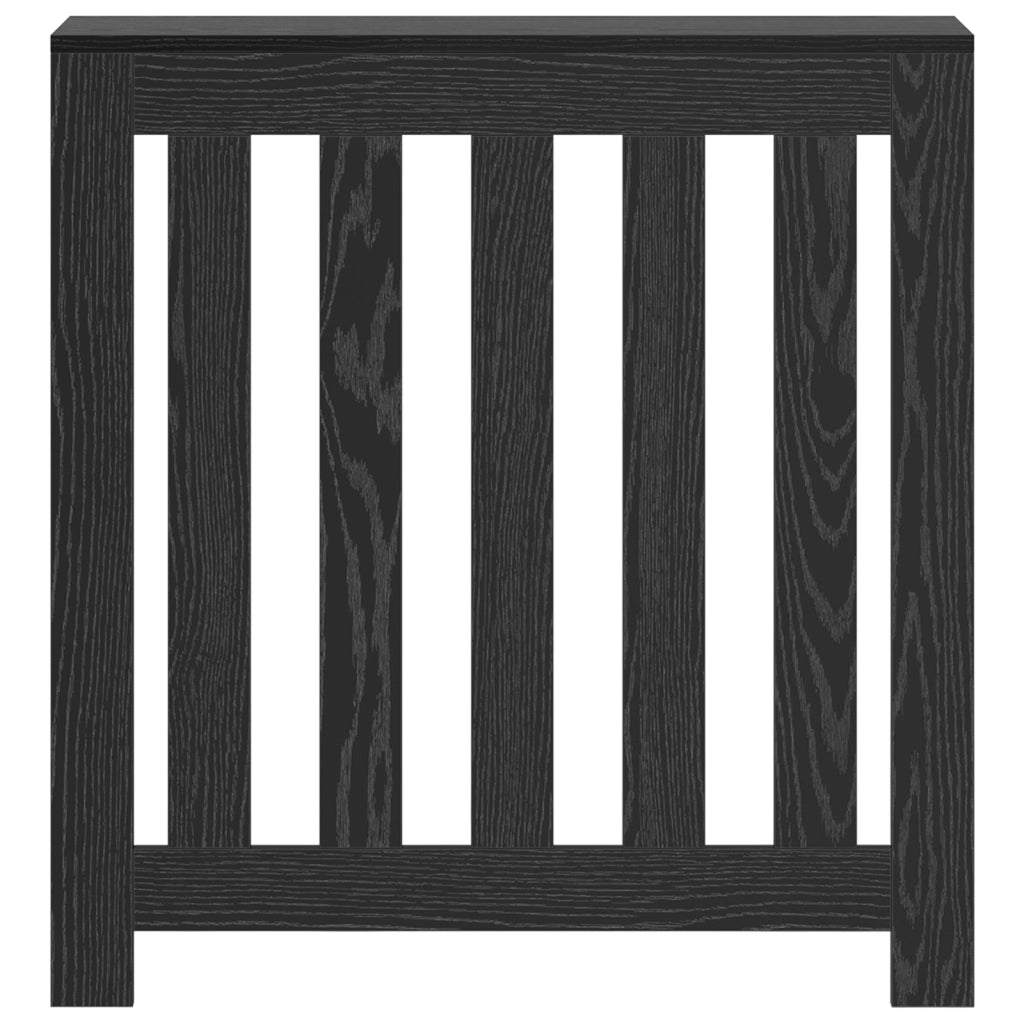 Copertura per Termosifoni Rovere Nero 78x20x82 cm Legno ingegnerizzato