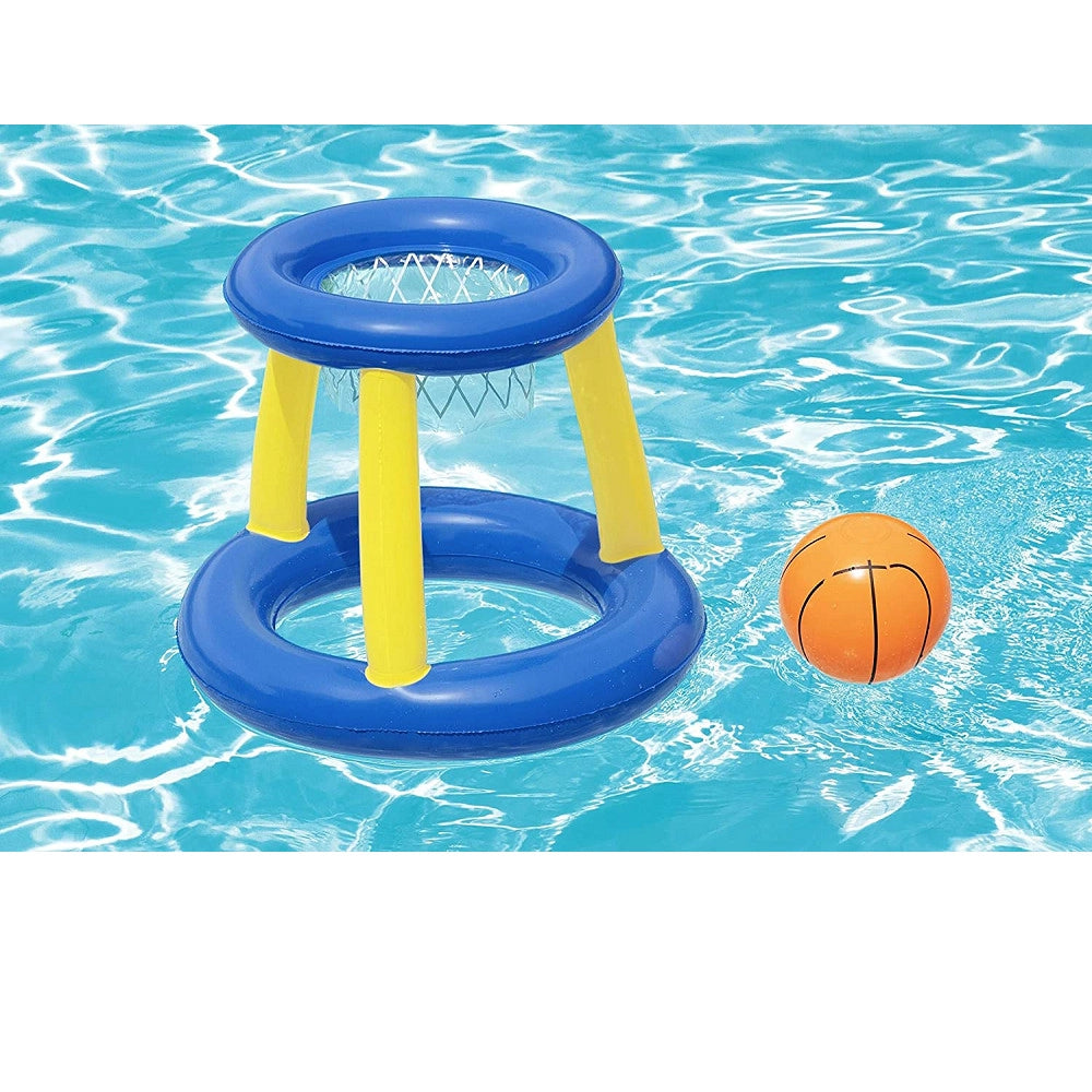 Trade Shop - Canestro Da Basket Gioco Gonfiabile Per Bambini Splash 'n' Hoop 61cm Palla 52418 -