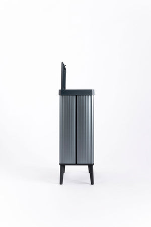 Pattumiera Alta 54L Keter Verto High 43,5x26,5x68,7 cm in Plastica Blu Perla