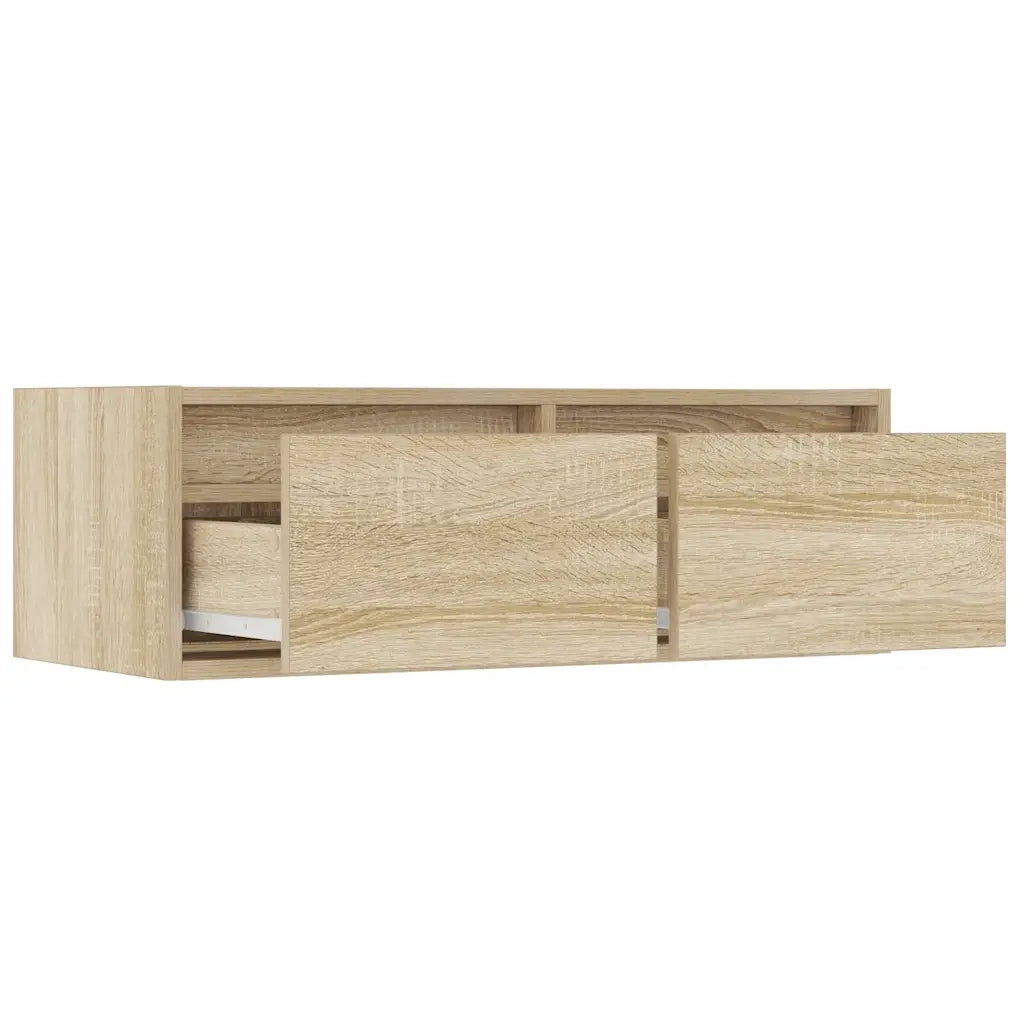 Mobile Porta TV con Luci LED Rovere Sonoma 75x35,5x25 cm 860231