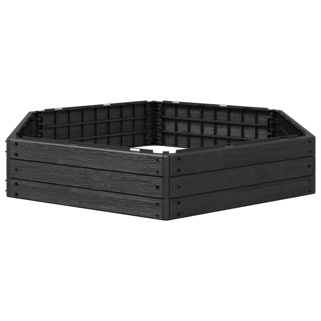 Letto Rialzato Nero 148 x 129 x 25 cm PP 42033406