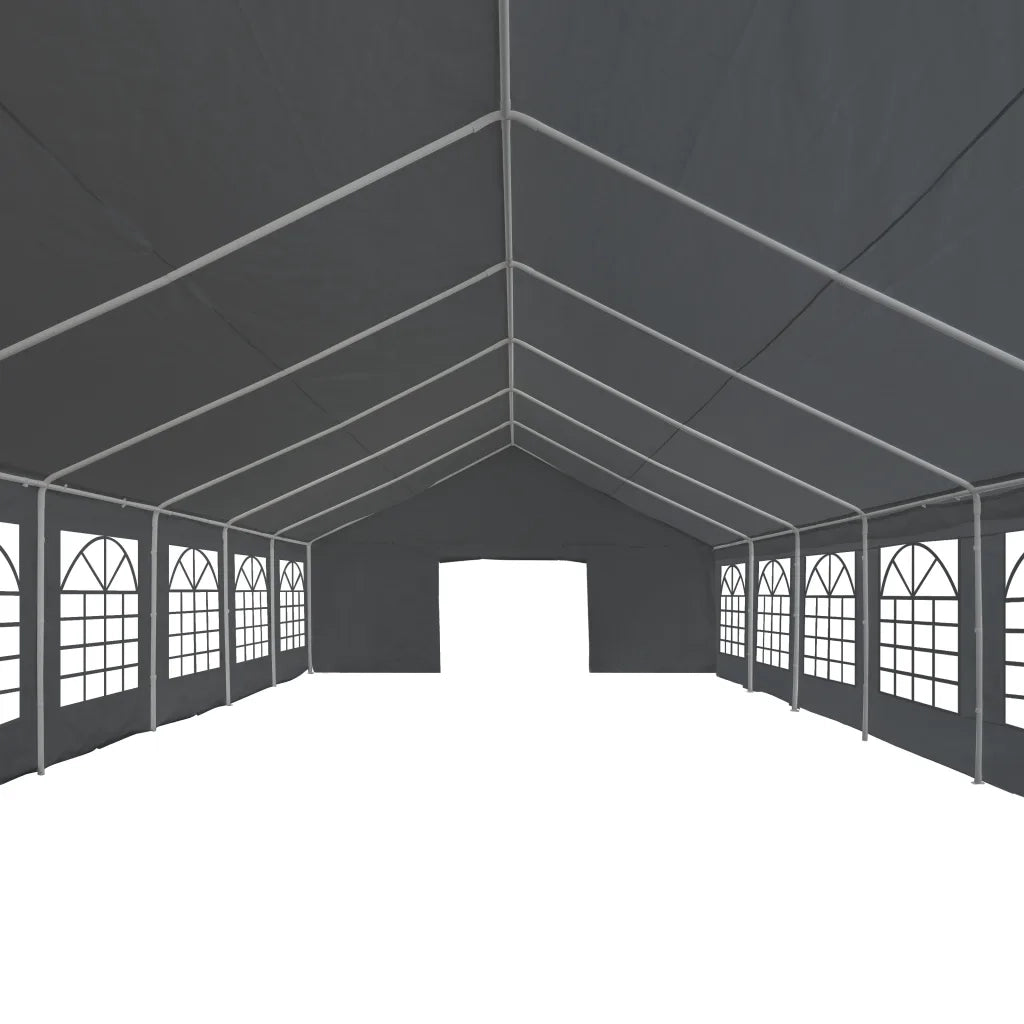 Tendone per Feste in PE 6x12 m Grigio  cod mxl 56557