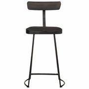 vidaXL Sgabelli da Bar 2 pz Neri 49x43x88 cm Legno Massello di Mango