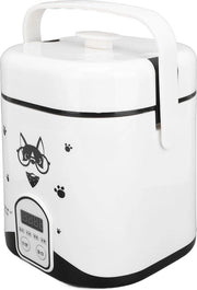 Cottura Riso 12 Litri - Protezione Antitostatura - 180 W - Multifunzione - Cottura Riso con Timer 24 Ore - Mini Cottura Riso Portatile - Funzione di Mantenimento della Calore - Timer Cottura - Bianco .