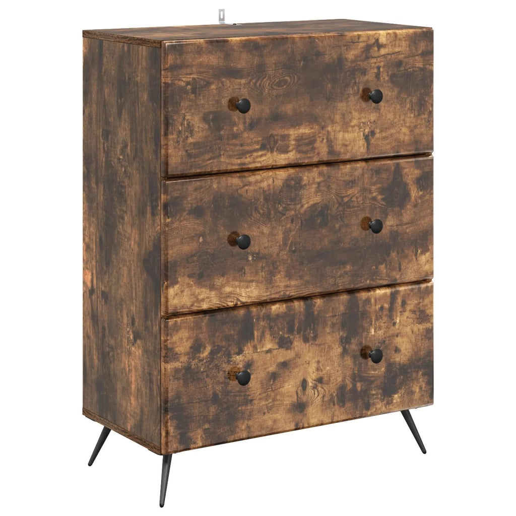 Mobile con Cassetti Rovere Fumo 66 x 34,5 x 90 cm 895530