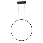 Lampada a sospensione ring nero Ø87 LED 27W 3000K Shilo