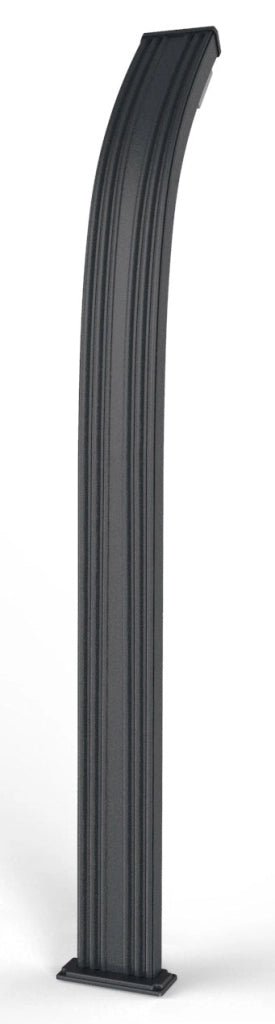 Doccia da Esterno Giardino Miscelatore e Lavapiedi Arkema Spring Fascia Inox Grigio Antracite