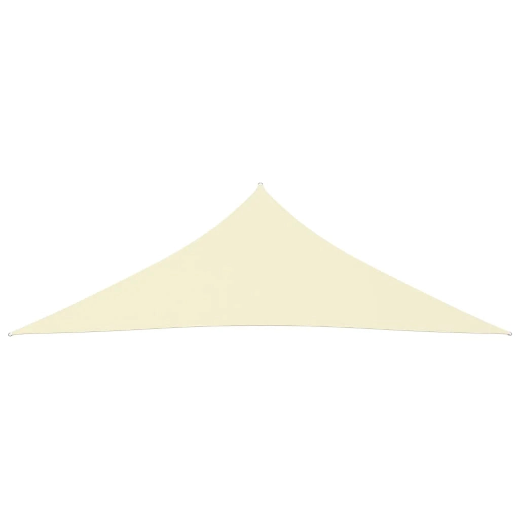 Vela ombreggiante/ombrellone triangolare in tessuto Oxford 3 x 3 x 4,24 m crema 02_0009829