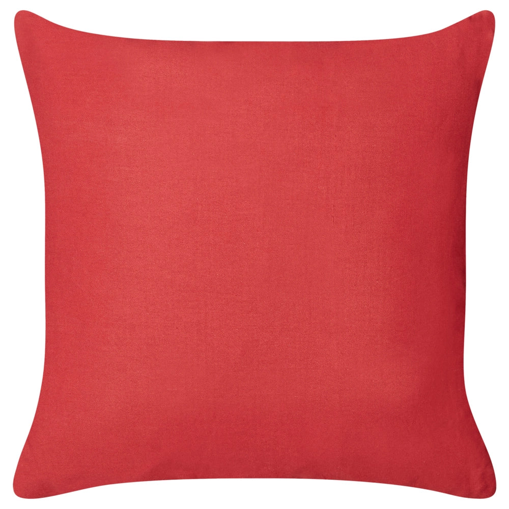 Set di cuscini decorativi in velluto rosso e rosa in cotone 45 x 45 cm a righe sfoderabili Quadrato Accessori decorativi moderni
