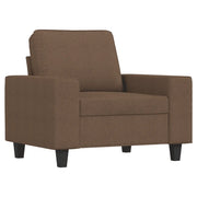 Poltrona | Sedia Relax Marrone 60 cm in Tessuto