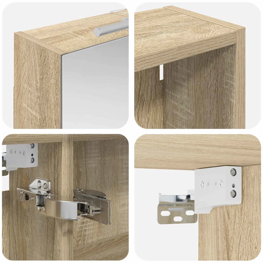 Set di Armadi da Bagno con lo scaffale 3 pcs 140 x 14,5 x 70 cm 3403786