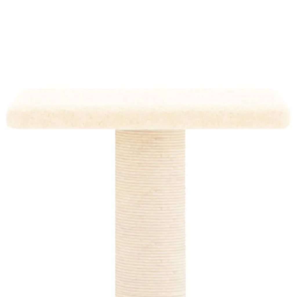 Tiragraffi per gatti Mobili per arrampicata su torre Tiragraffi piattaforma da arrampicata con tiragraffi in sisal 73 cm crema 02_0022520