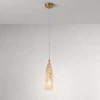 Lampadario In Metallo Contemporaneo Flut Oro 1 Luce E27