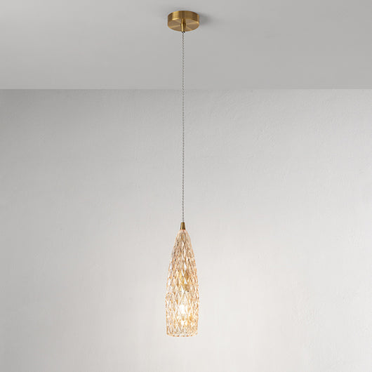 Lampadario In Metallo Contemporaneo Flut Oro 1 Luce E27