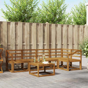 Set di divani da esterno 6 pcs Naturale
