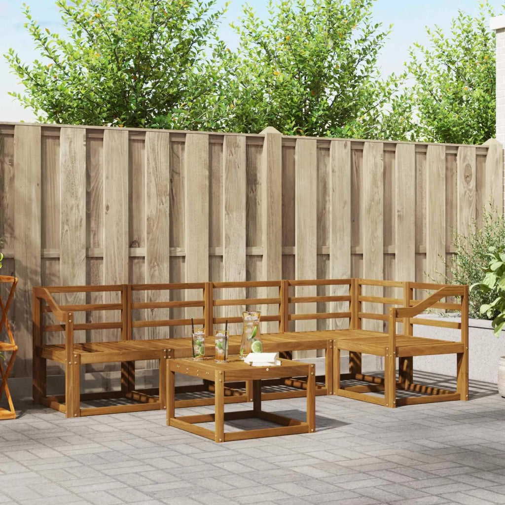 Set di divani da esterno 6 pcs Naturale