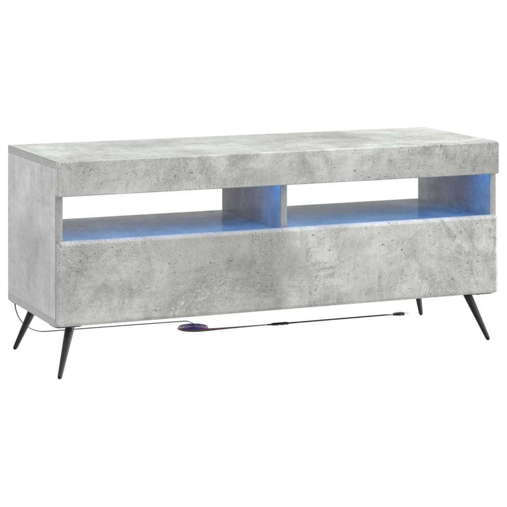 Mobile TV LED a 5 pezzi Grigio Cemento Legno ingegnerizzato 3416922