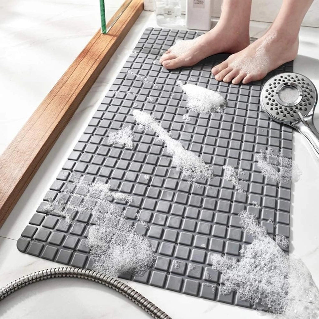 Tappetino antiscivolo per vasca e doccia grigio scuro 40x70 cm