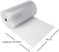 Pluriball imballaggio rotolo telo a bolle per trasloco e trasporto lungo 100 metri alto 100 cm HD