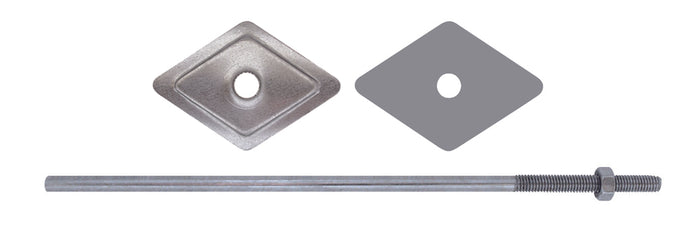 Friulsider BARRETTA ZINCATA GALVANICAMENTE CON DADO Ø M6  mm. 200 100.00 pz