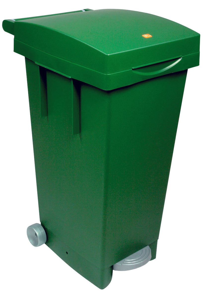 ICS BIDONE BIG TATA PER DIFFERENZIATA Lt. 80 - cm. 38x50x80 h col. Verde