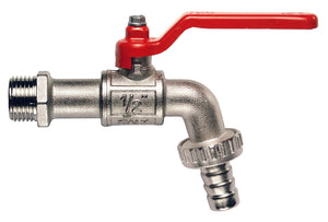 Itap RUBINETTO PORTAGOMMA A SFERA IN OTTONE Art. 132  mis.1/2 10.00 pz