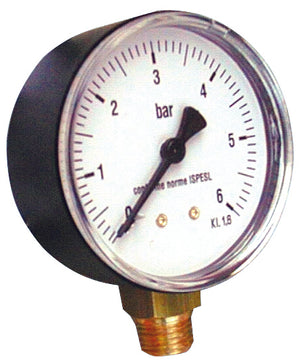 MANOMETRO PER AUTOCLAVE ATTACCO LATERALE 10.00 pz