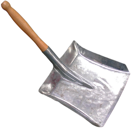 PALETTA PER CARBONE ZINCATA CON MANICO cm. 23x23