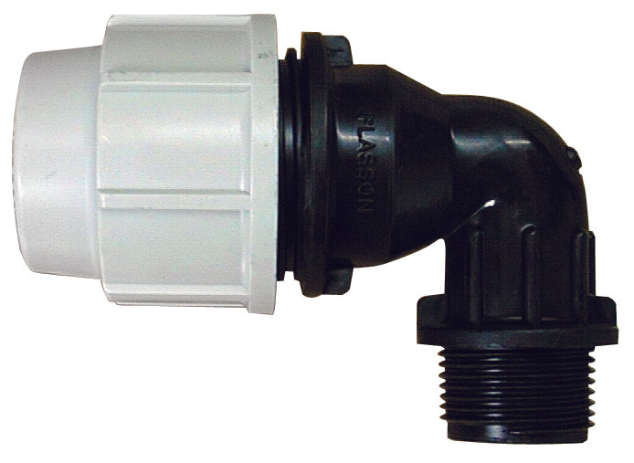 Plasson GOMITO A 90  °CON DERIVAZIONE MASCHIO Art. 7850 mis. 25x3/4 10.00 pz