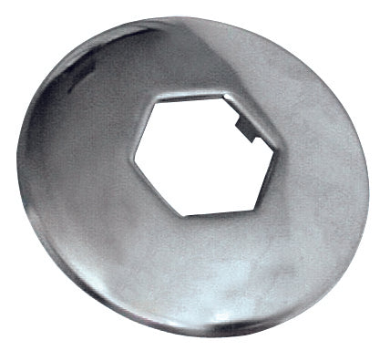 ROSONE ESAGONALE ACCIAIO INOX  Ø foro 1/2. 10.00 pz