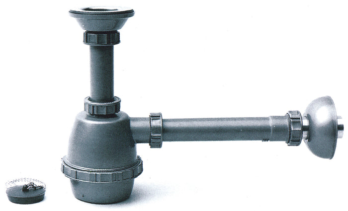 SIFONE IN PLASTICA A 1 VIA Con piletta mis. 1.1/4