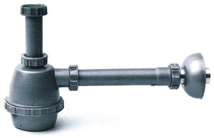 SIFONE IN PLASTICA A 1 VIA Senza piletta mis. 1.1/2