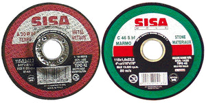 Sisa Mole DISCO ABRASIVO CENTRO DEPRESSO per levigatura ferro Ø mm. 115x6,4x22 50.00 pz