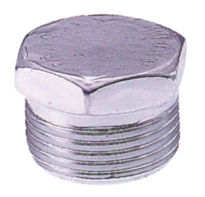 TAPPO MASCHIO ESAGONALE IN ACCIAIO ZINCATO Figura 292  mis.  3/8 10.00 pz