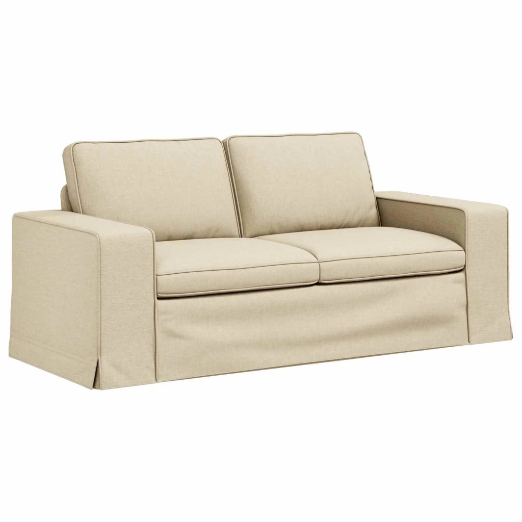 Set di divani 2 pcs Crema 182 x 80 x 82 cm Tessuto 3407549