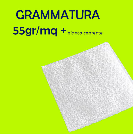 Busta pluriball imballaggio ideale per traslochi e spedizioni 250 x 200 mm 55gr/mq HD bianco coprente