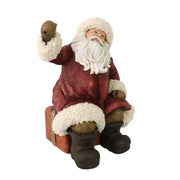 Pupazzo Babbo Natale in Resina rosso cm 24,5x20,5xh32,5