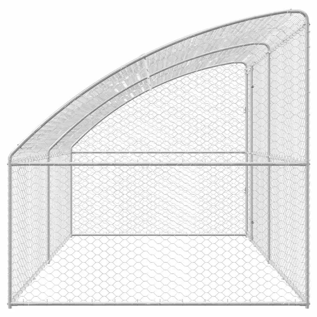 Cuccia per cani 2 pcs Argento 4 x 2 x 2 m Acciaio zincato 3368336