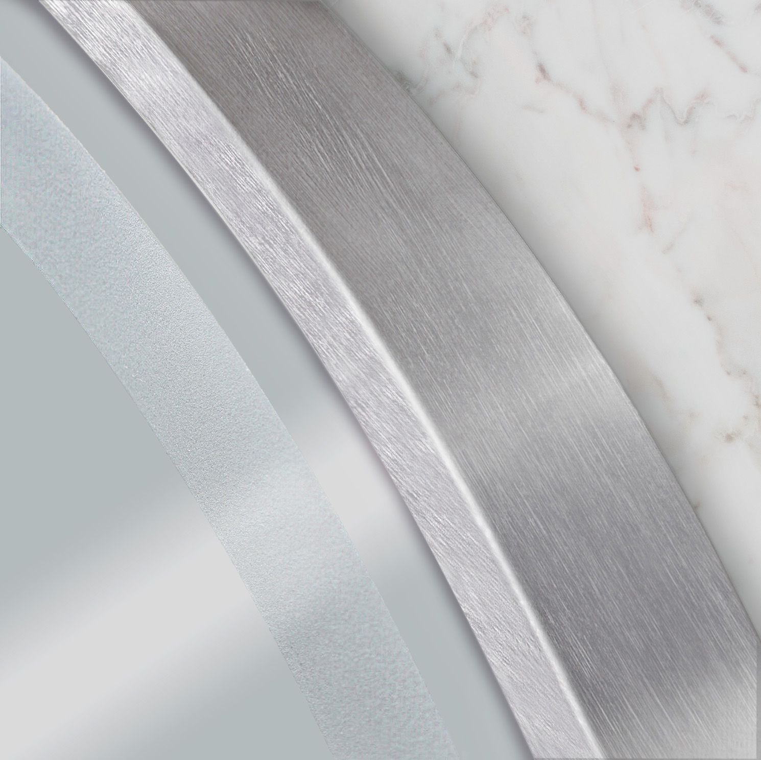 Specchio Led 80cm Mmj Brush Silver