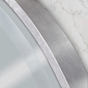 Specchio Led 80cm Mmj Brush Silver