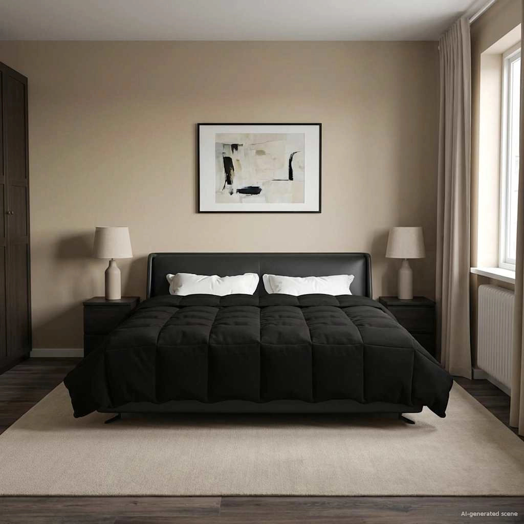 Duvet Invernale 200 x 240 cm Inverno Nero Traspirante 42026101