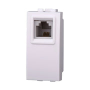 Connettore Telefonica Presa RJ11 Colore BIANCO Compatibile Con Bticino Living Light