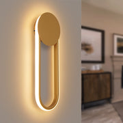 ZMH Applique LED moderna 12W 41cm bianco caldo 3000K oro minimalista