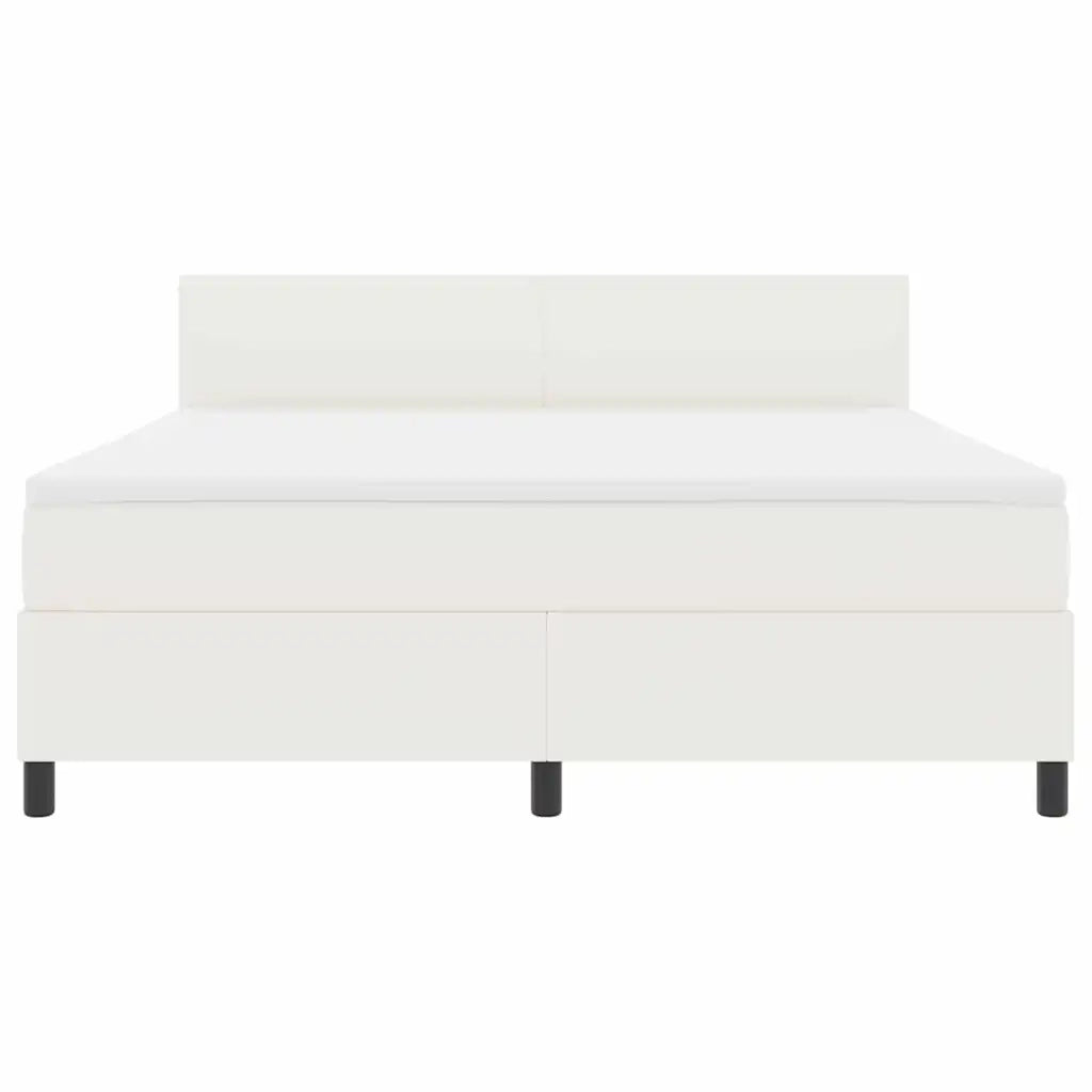 Letto a Sorgente LED con testiera Crema e Bianco 180 x 200 cm 3337613