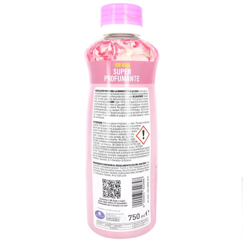 COCCOLATEVI PROFUMATORE PER BUCATO E CASA FIORI DI LOTO E PEONIA 120 DOSI VETRI, SUPERFICI E PAVIMENTI 750ML