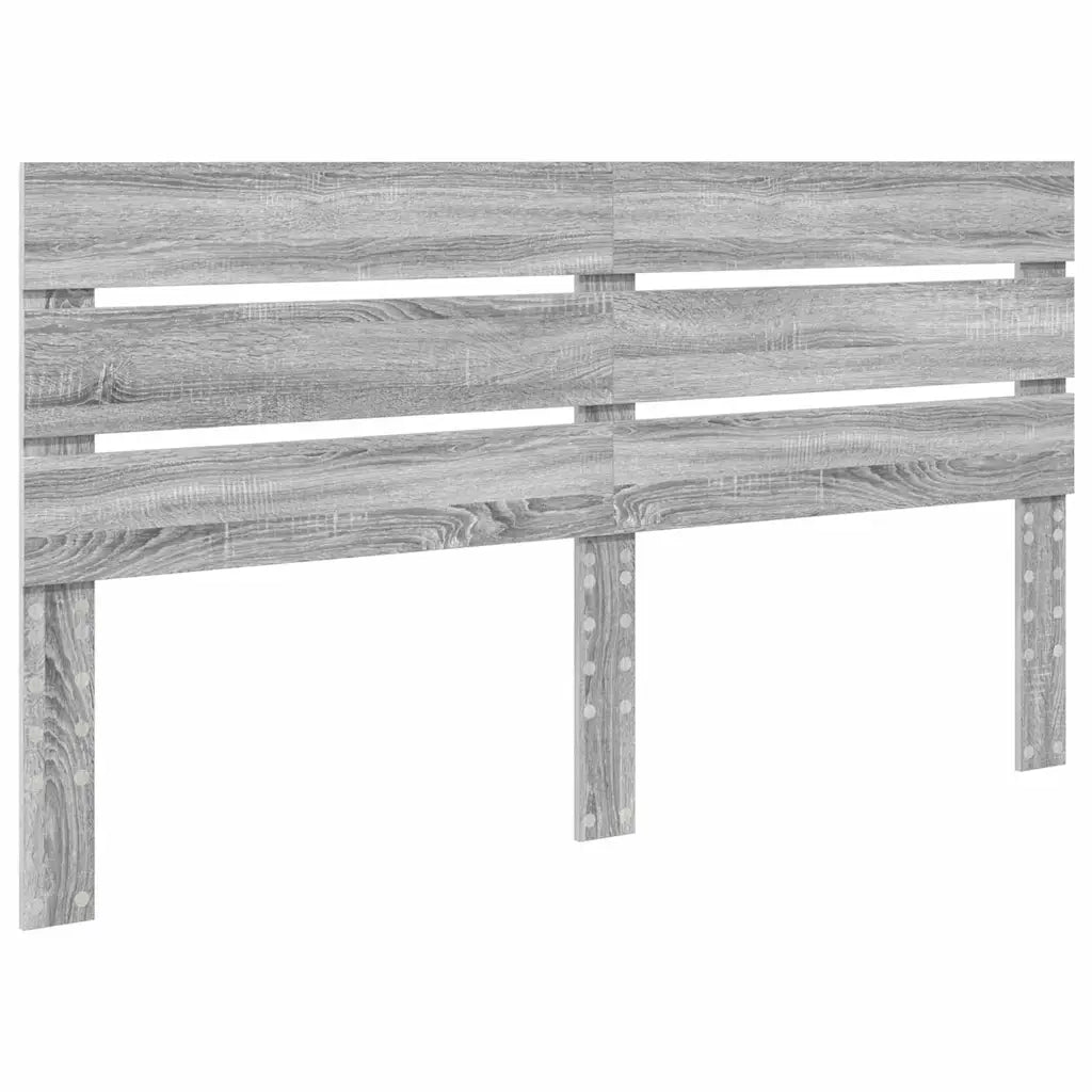 Testiera-Testata-Testiera Decorativa Grigio Sonoma 200 cm Legno multistrato 621697