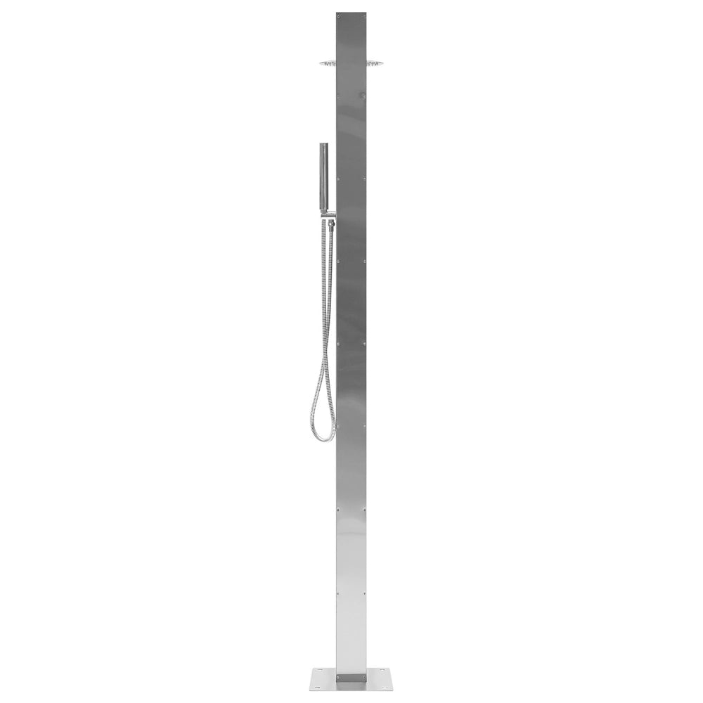 Doccia da esterno moderna in PVC argento giardino esterno glamour moderna