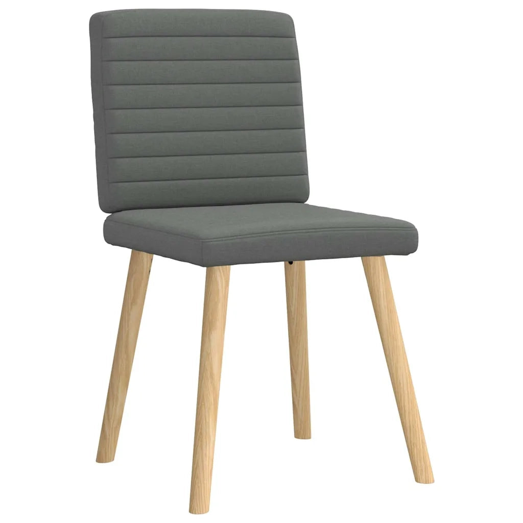 Sedie da Pranzo 6 pz Grigio Scuro in Tessuto 3315545