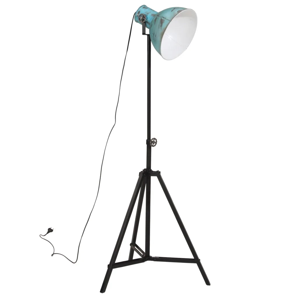 Lampada da Terra 25 W Blu Anticato 61x61x90/150 cm E27 371867